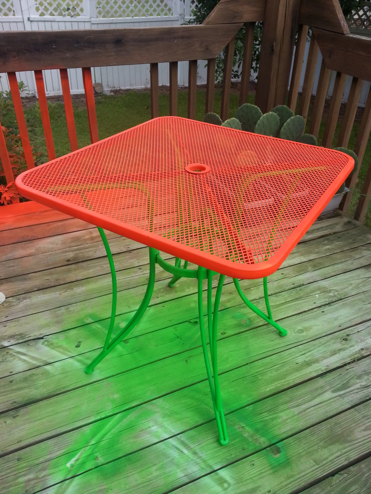 Just my life and the journey thru it Repaint of our patio table