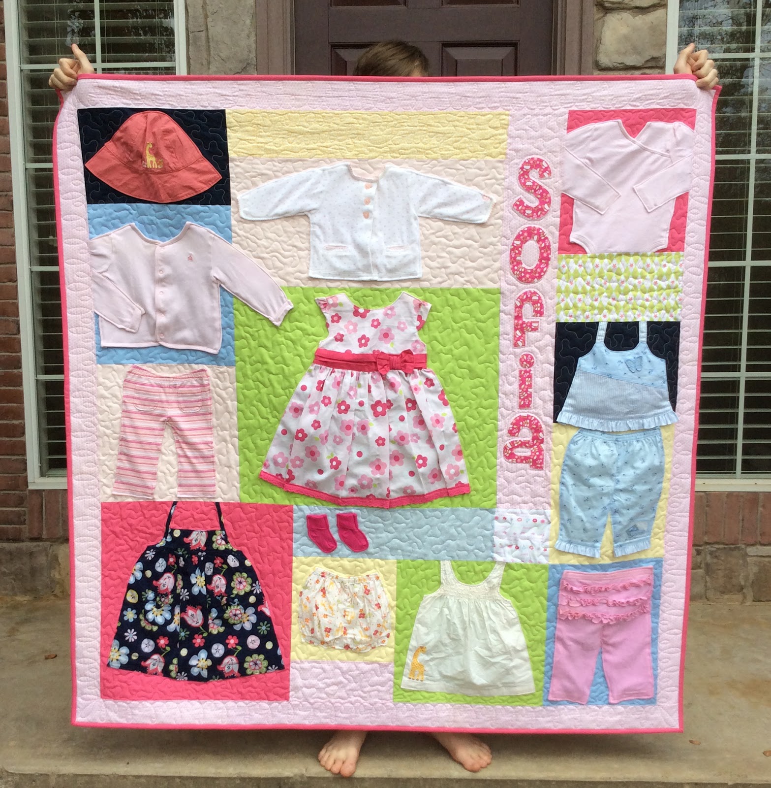 The Fleming's Nine Baby Memory Quilt