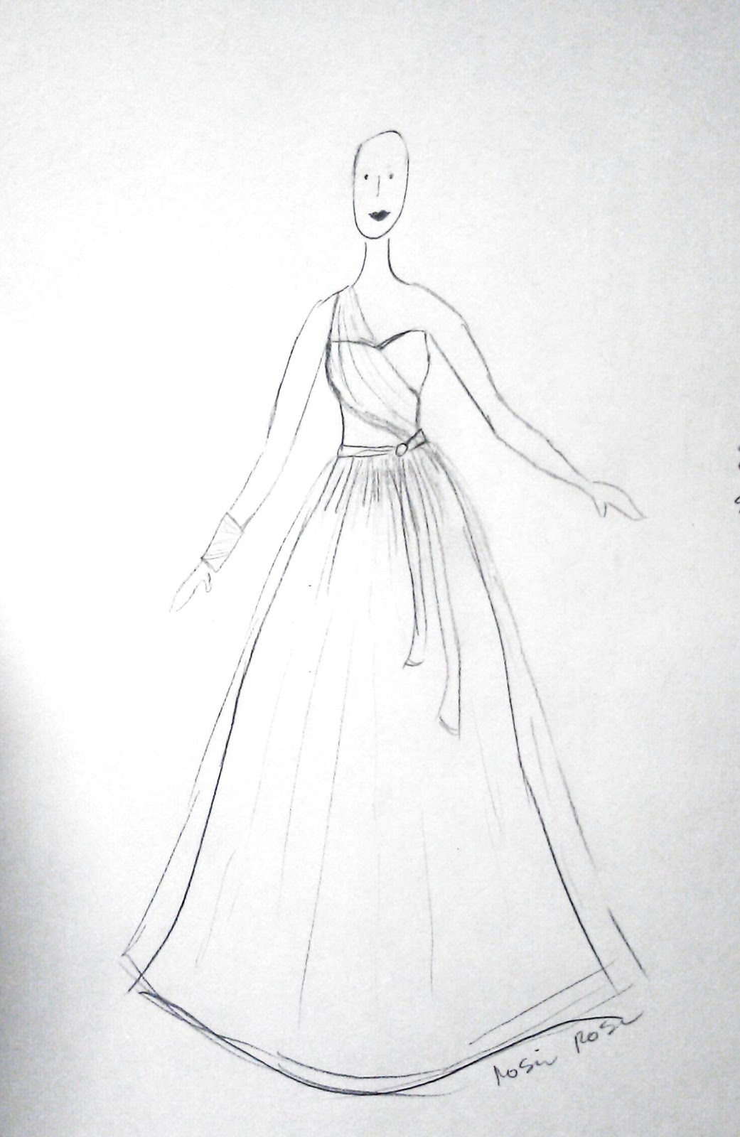 gown illustration sketches