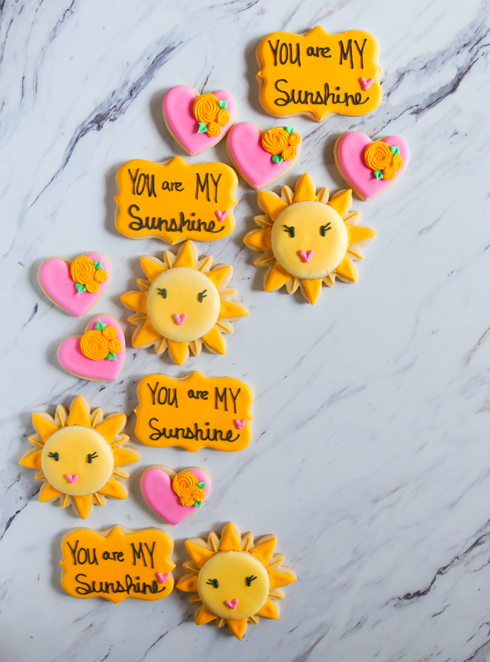 You are My Sunshine Cookies for Mother's Day Bake at 350°