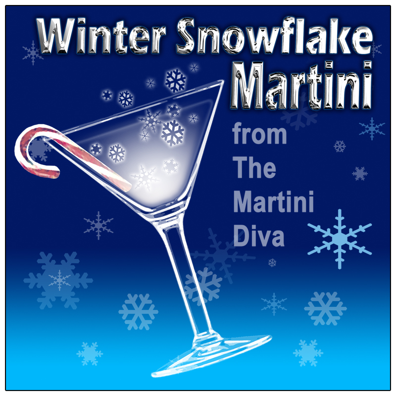 The MARTINI DIVA CHRISTMAS MARTINIS Winter Snowflake Martini