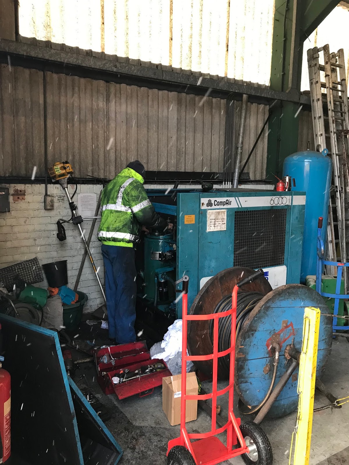 North Tyneside Steam Railway Compressor repairs