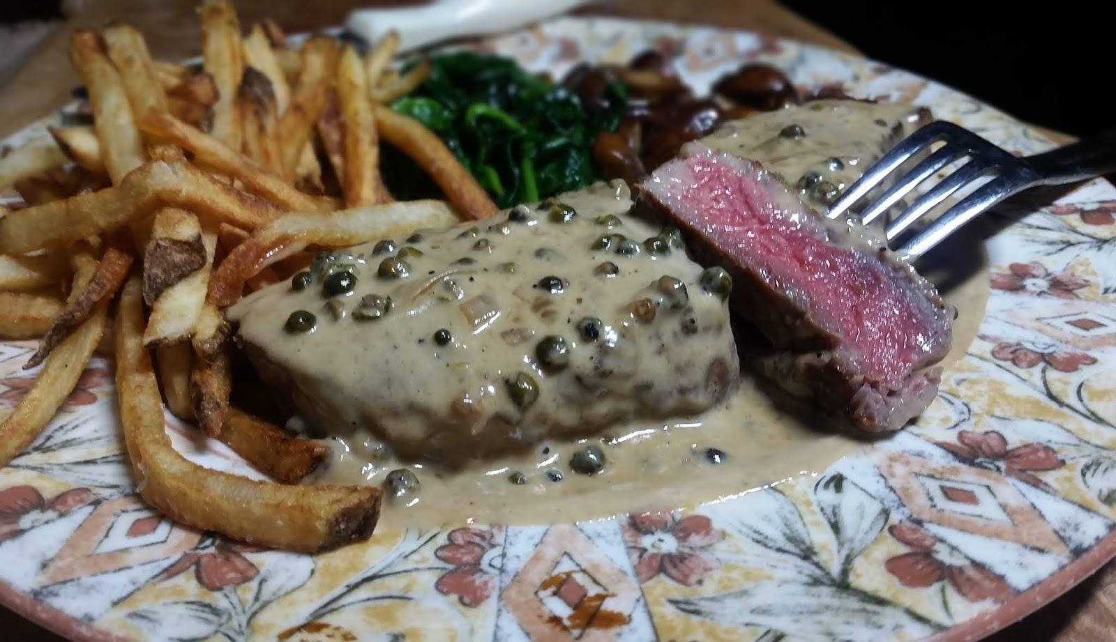 Thibeault's Table Green Peppercorn Steak