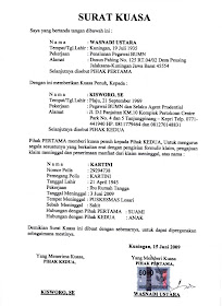 Contoh Soal Dan Materi Pelajaran 9 Contoh Surat Kuasa Inggris