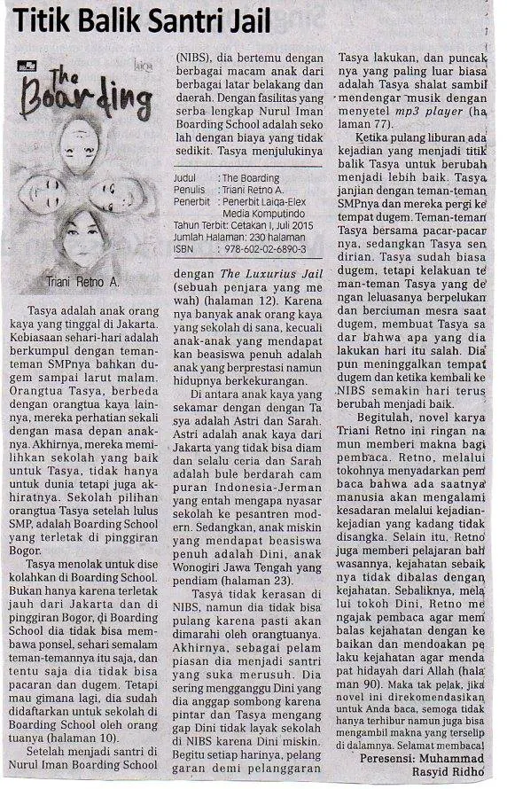 resensi novel remaja the boarding