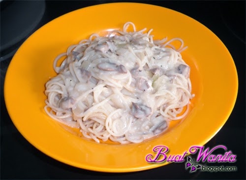 Resepi Spaghetti Bolognese & Carbonara Cendawan - Buat Wanita