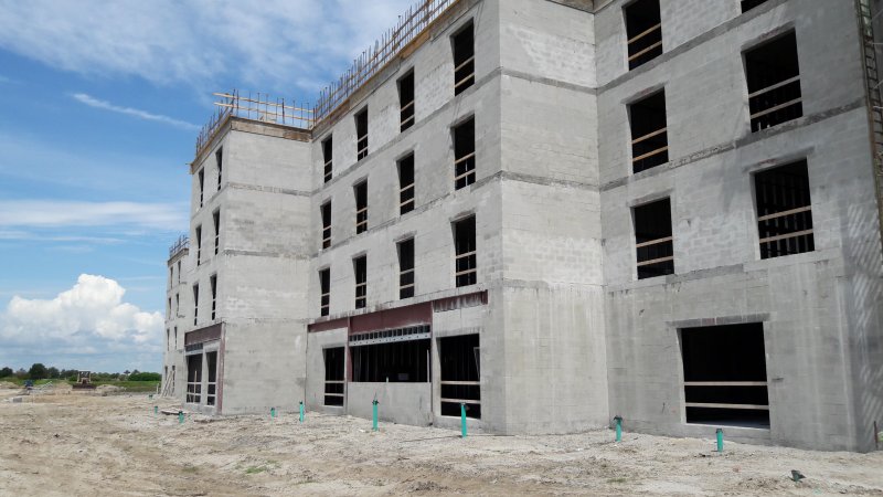 Exterior Construction, South Side Exterior Construction, South Side