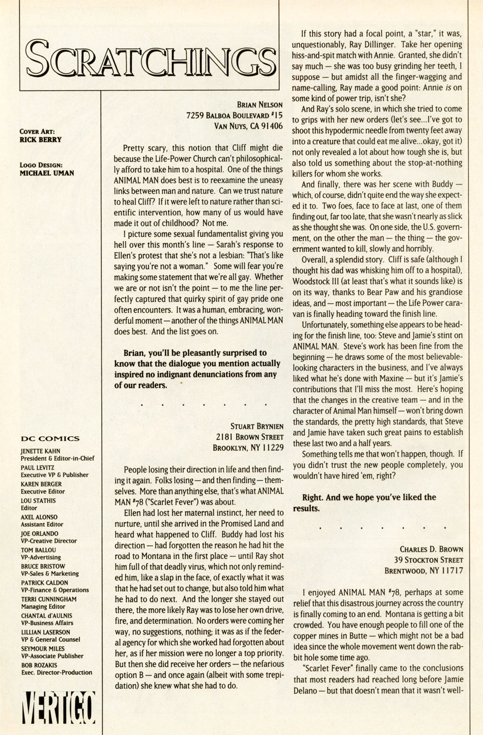 Read online Animal Man (1988) comic -  Issue #82 - 26