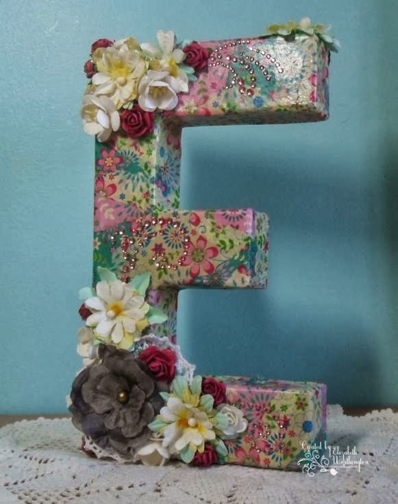 the silverscrapper's craft space Decopatched Letter E