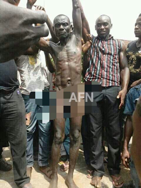 Man Paraded Unclad For Raping And Killing A 'Virgin' In Abia Community. PICS Gffc2