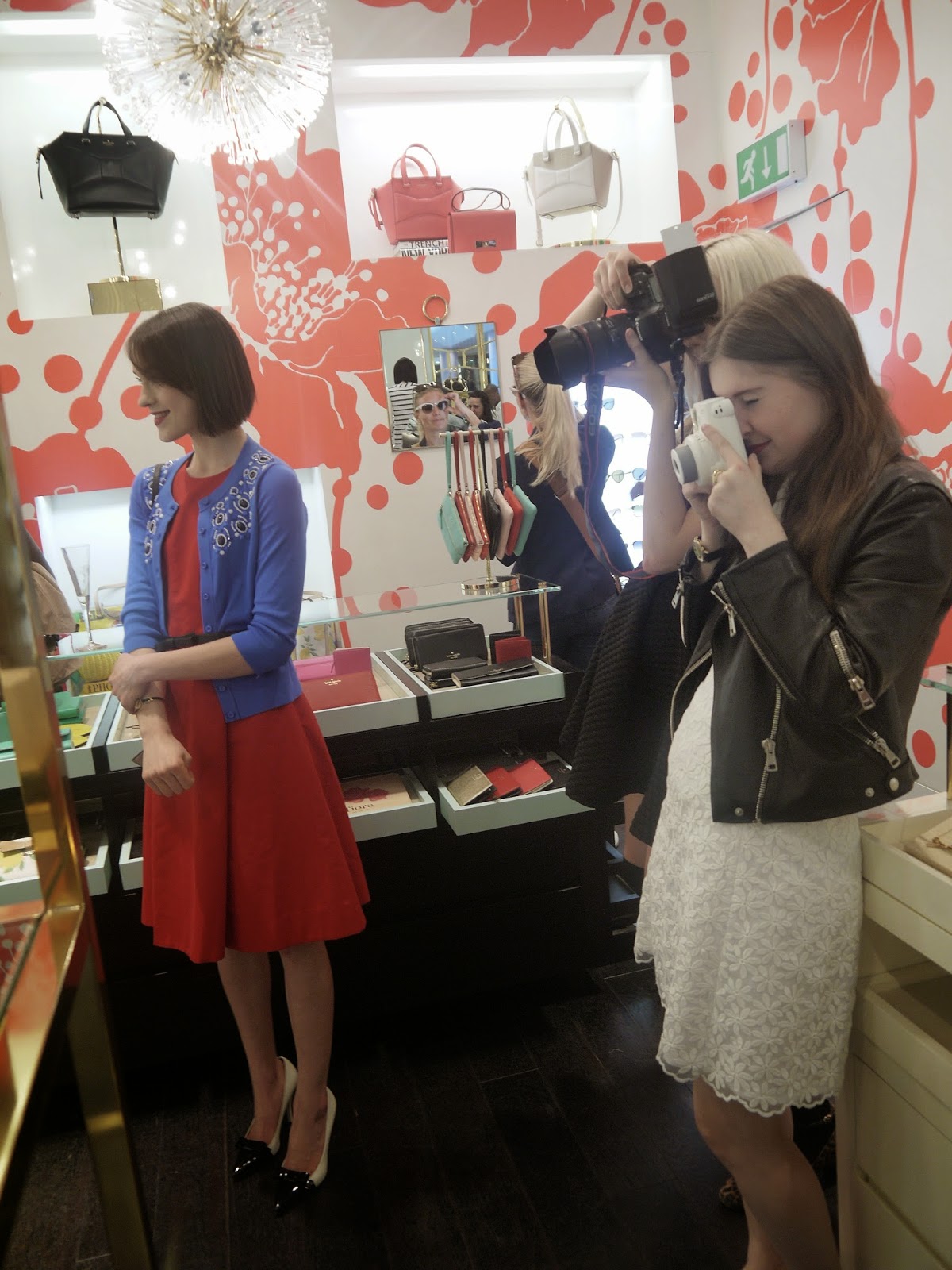 Ella Catliff and Holly McGlynn at the Kate Spade Event
