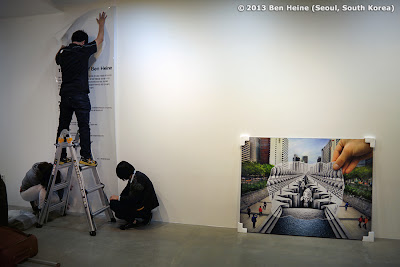 Hanging of Artworks - South Korea