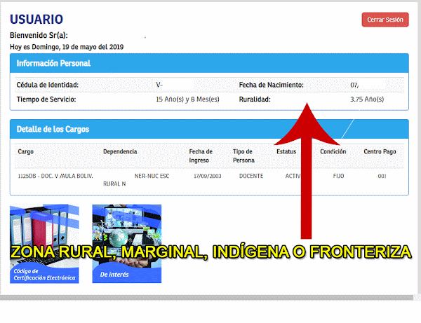 MPPE RRHH ya esta actualizando y clasificando y el tiempo de servicio, los que tienen ruralidad se las refleja MPPE RRHH ya esta actualizando y clasificando y el tiempo de servicio, los que tienen ruralidad se las refleja