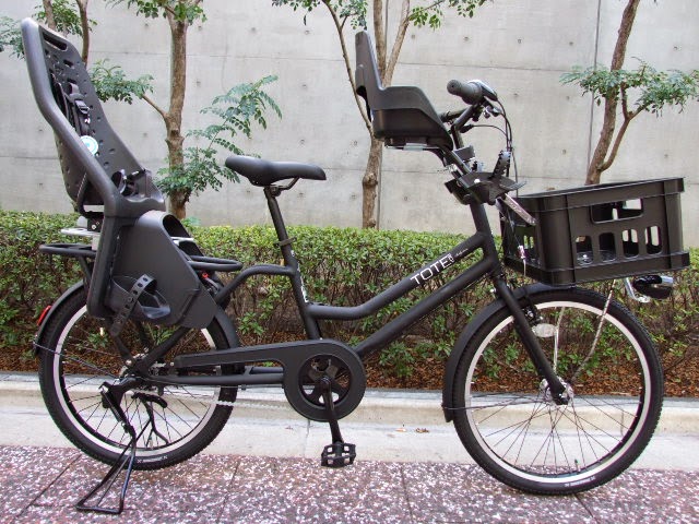 ブリヂストン　トートボックス ラージ　ブラック（Yeppチャイルドシート付き） ブリヂストン トートボックス ラージ ブラック（Yeppチャイルドシート