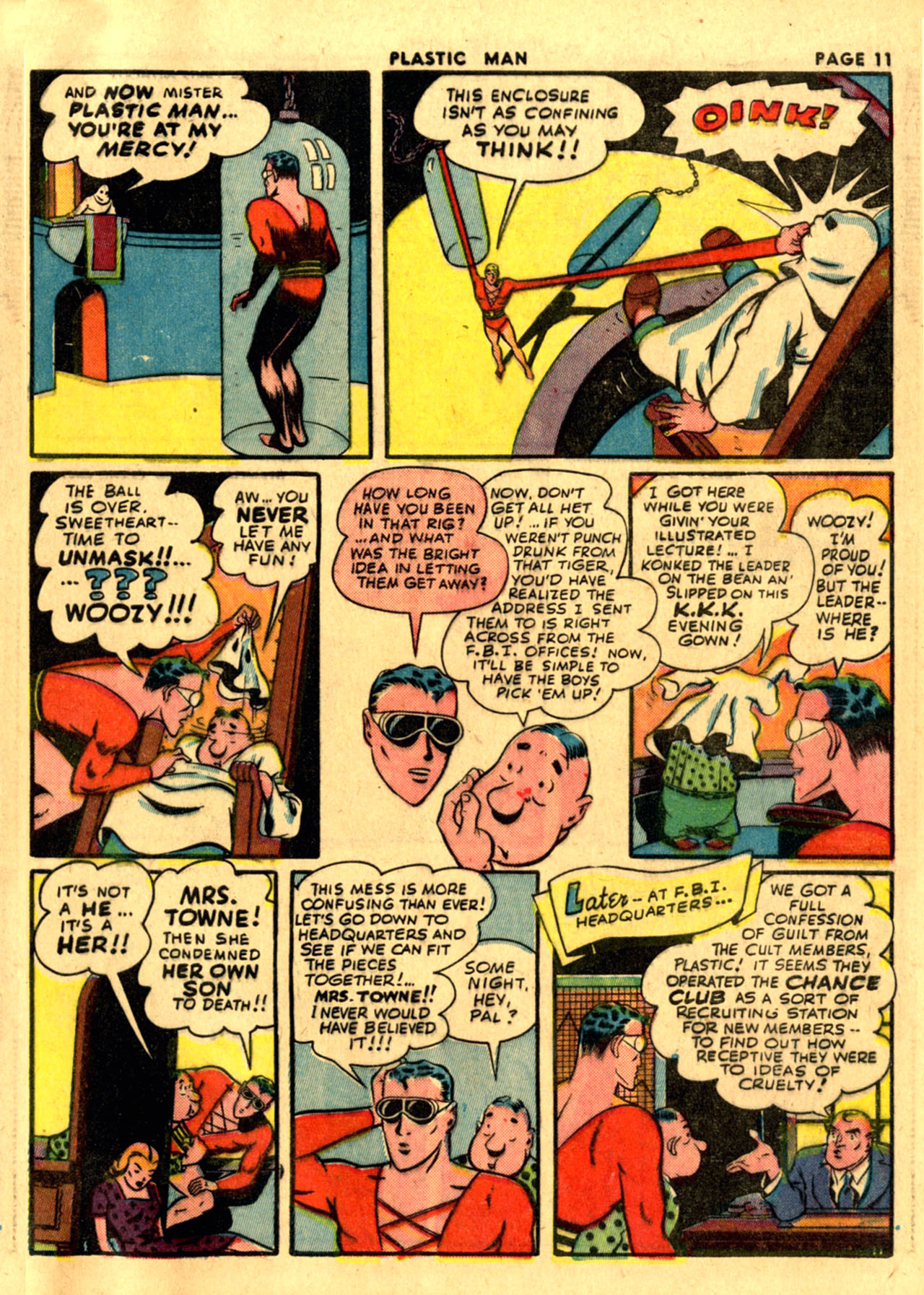 Read online Plastic Man (1943) comic -  Issue #1 - 13