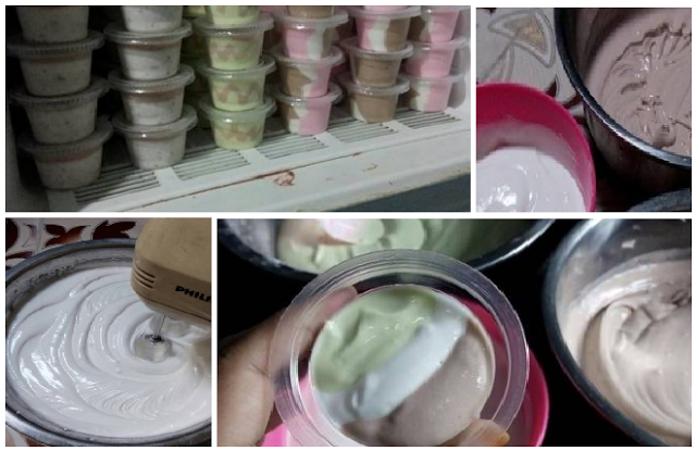 Resep Cara Membuat Es Krim Simple Dan Murah Sekelas Campina. Dengan Rp. 28.000 Bisa Dapat 45 Cup Lho...