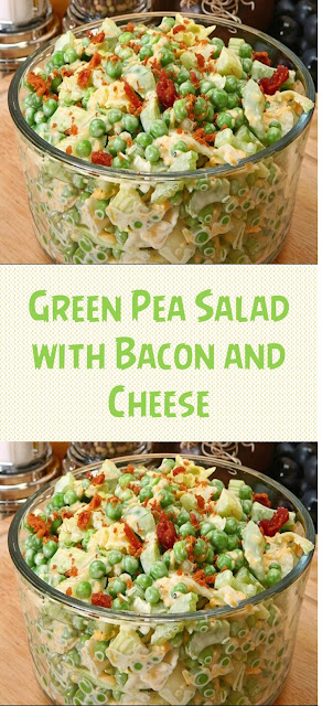 Green Pea Salad with Bacon and Cheese