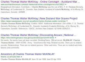 Google search results for Charles Thomas Walter McKinlay