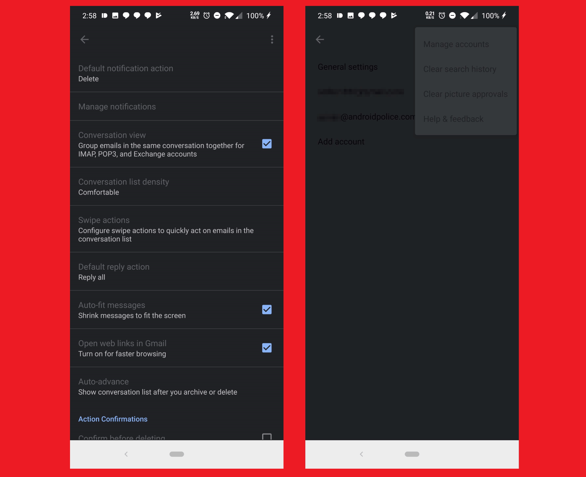 Gmail for Android starts getting first bits of dark mode