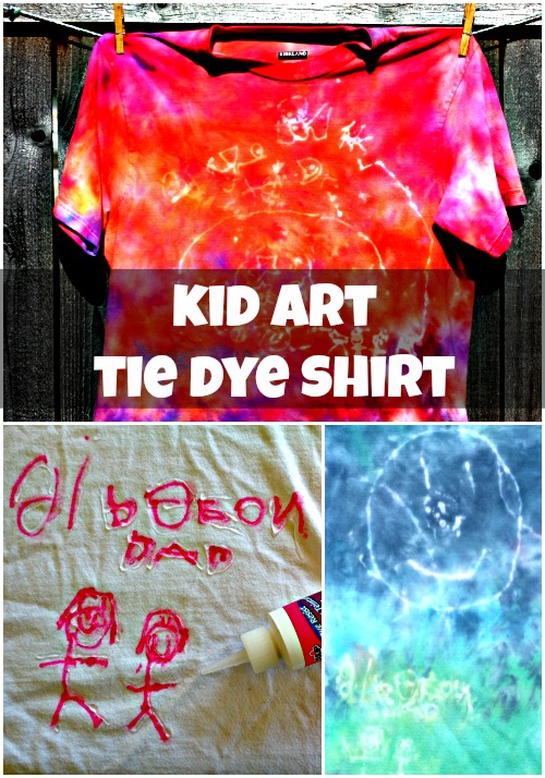 iLoveToCreate Blog: Kid Art Tie Dye T-shirt for Father's Day with Tie ...