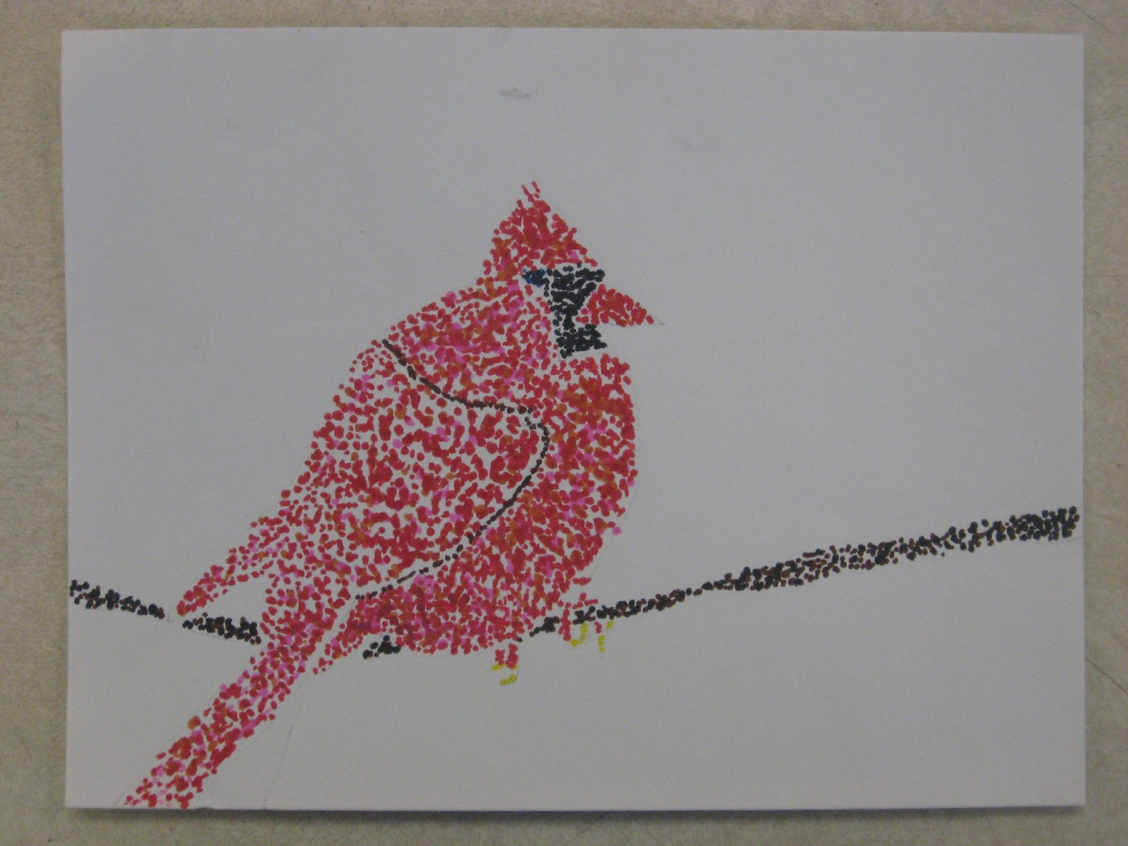 Miss Young's Art Room: 5th Grade Pointillism Birds