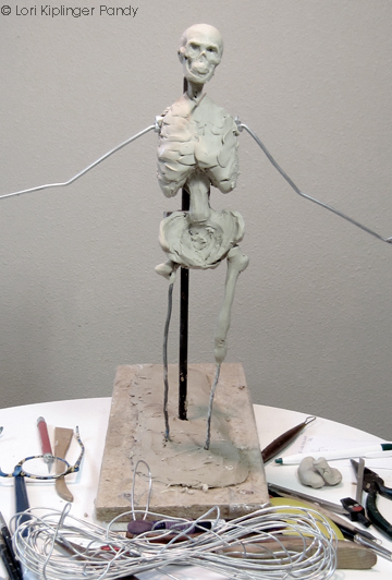 Lori Kiplinger Pandy Sculpture: Making changes and corrections to your wire  armature