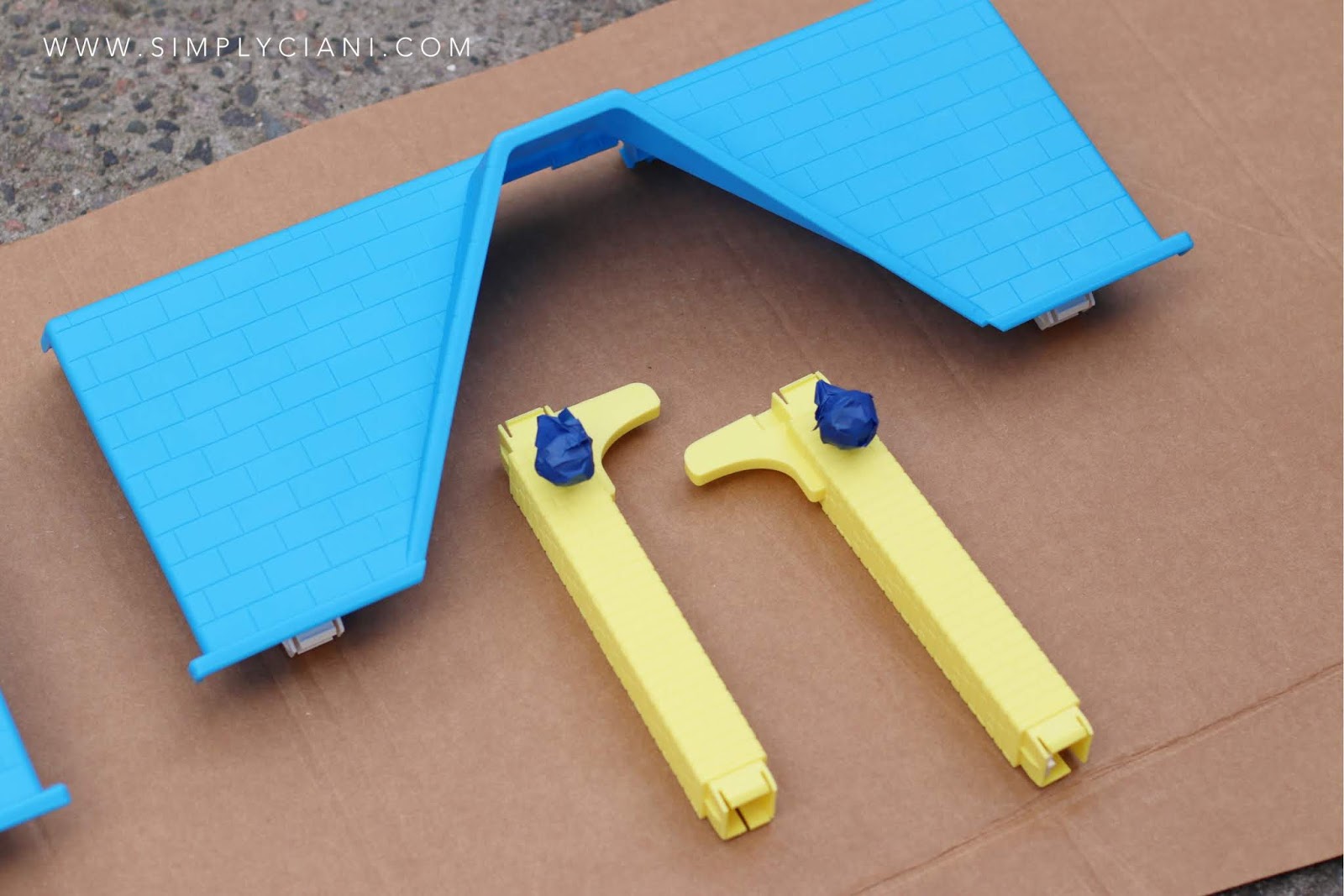 Spray Painted Dollhouse Transformation Simply Ciani