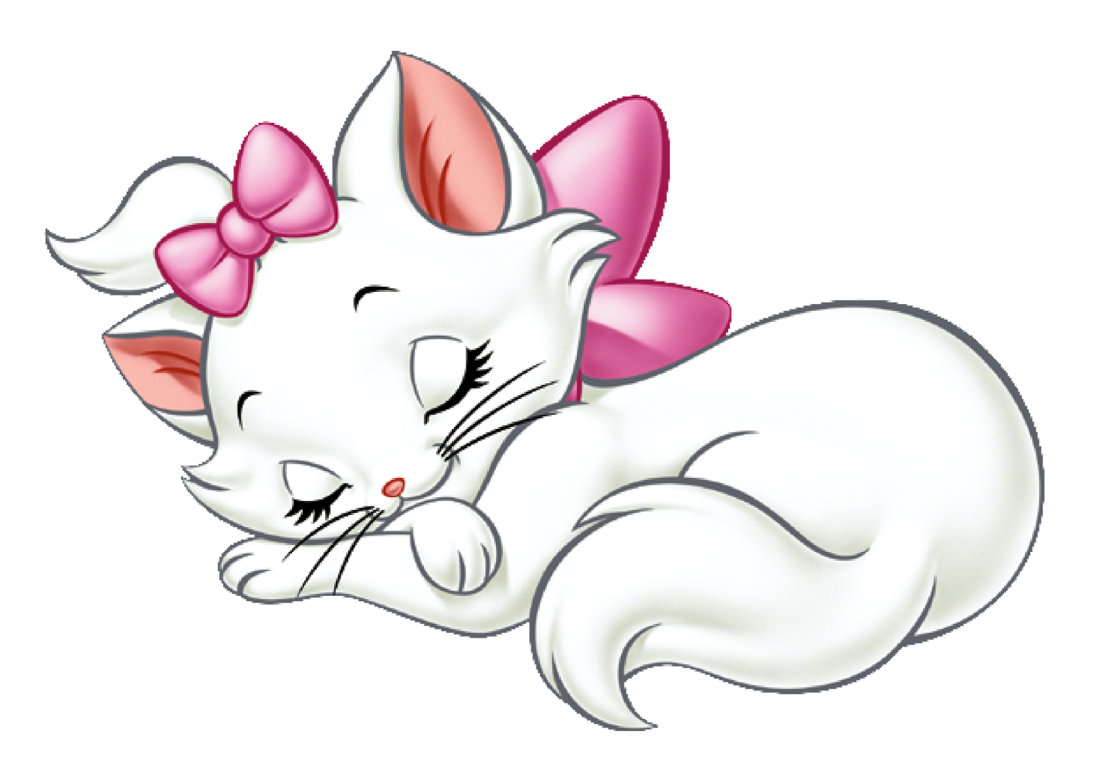 Котенок с бантиком рисунок