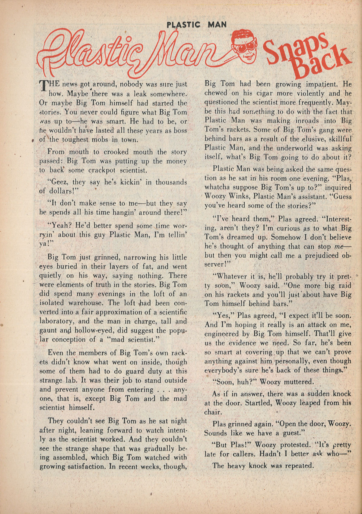 Read online Plastic Man (1943) comic -  Issue #15 - 34