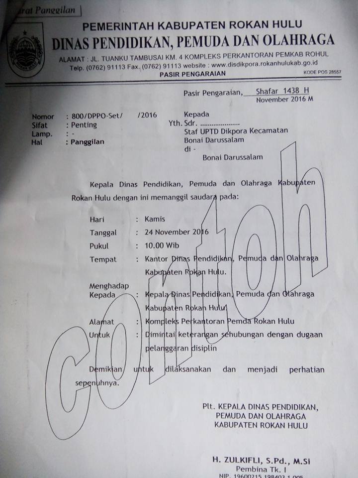 Se Tata Naskah Dinas Kab Rokan Hulu Penulisan No Surat Website Nasty
