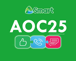 Smart AOC25 – Unli FB, All-net texts, 200MB data + 80mins Trinet calls for 2 days Smart AOC25 – Unli FB, All-net texts, 200MB data + 80mins Trinet calls for 2 days