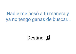 Greeicy Rendón Nacho Destino significado de la canción.
