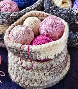 CESTOS Y CESTAS DE LANA