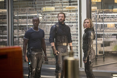 Avengers: Infinity War Don Cheadle, Chris Evans and Scarlett Johansson