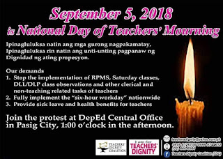 Dignidad September 5 National Day Of Teachers Mourning