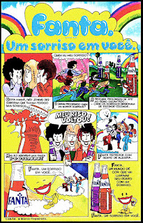 propaganda Fanta laranja e uva - 1976.  década de 70. os anos 70; propaganda na década de 70; Brazil in the 70s, história anos 70; Oswaldo Hernandez;