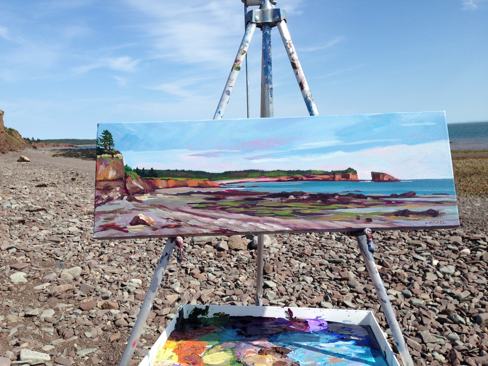 30 Paintings in 30 Days Gardner Creek New Brunswick 22