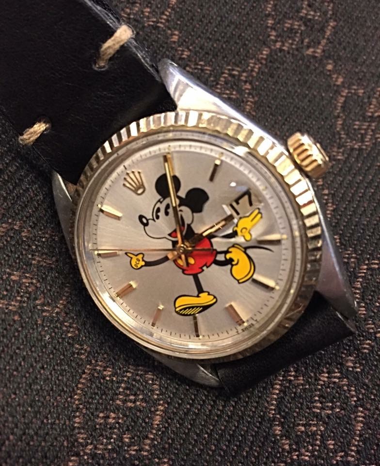 rolex mickey mouse dial