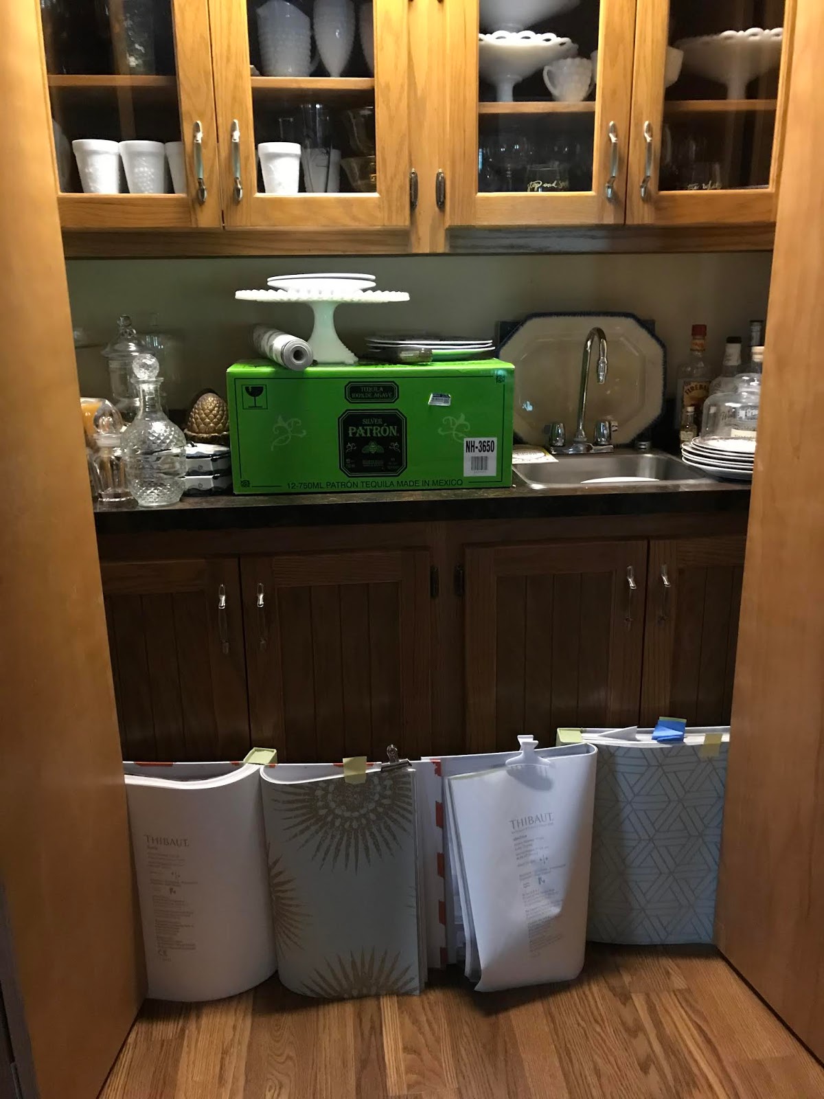 a.forte's blog of Spain Hill Farm Wet Bar Area Before and After of Our