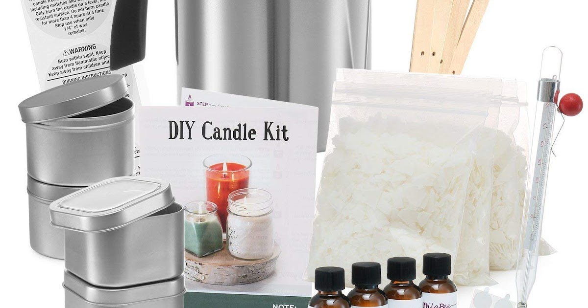 ESCUELA DE COSMETICA ARTESANAL Complete DIY Candle Making Kit Supplies