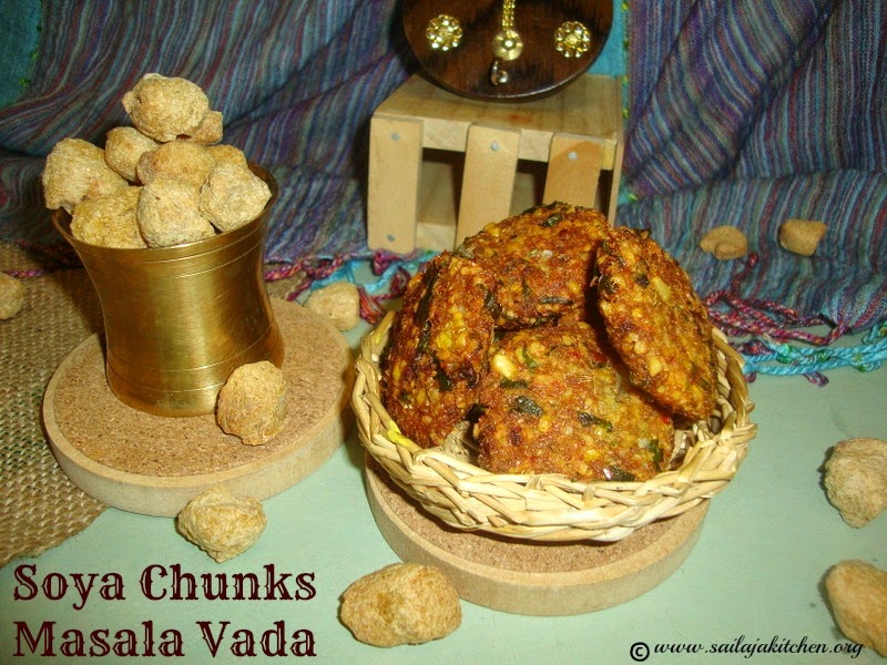 images for Meal Maker Masala Vada / Meal Maker Paruppu Masal Vadai / Soya Chunks Masala Vada / Soya chunk & Channa Dal Vada