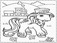Lihat Mewarnai Gambar Pony Kuda Poni Imut Lucu Sketsa Di Kumpulan
