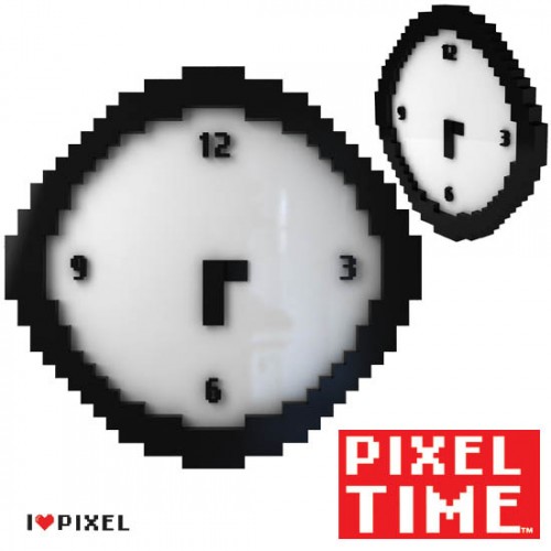 Reloj pixelado | La Guarida Geek