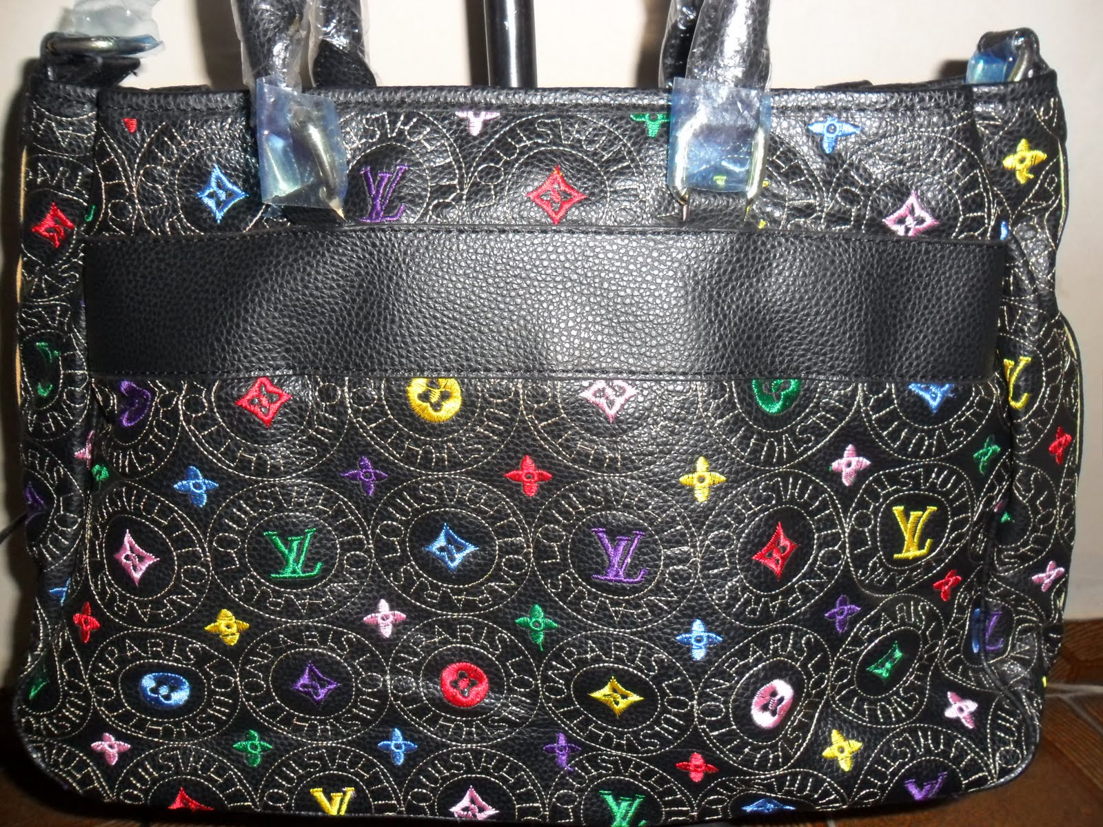 rainbow louis vuitton bolsa black