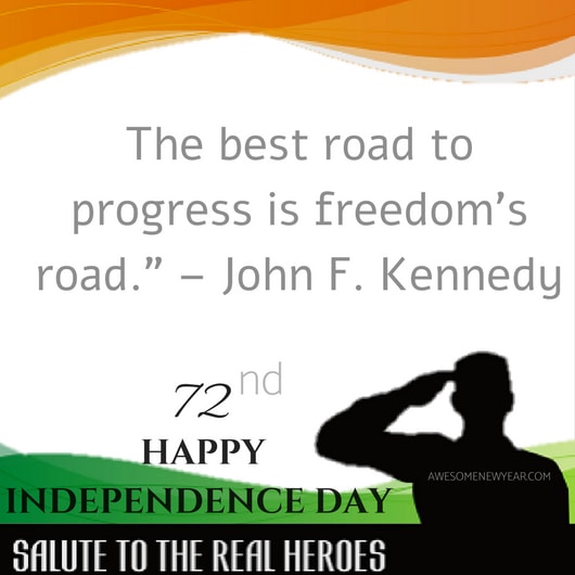 72nd independence day Quotes