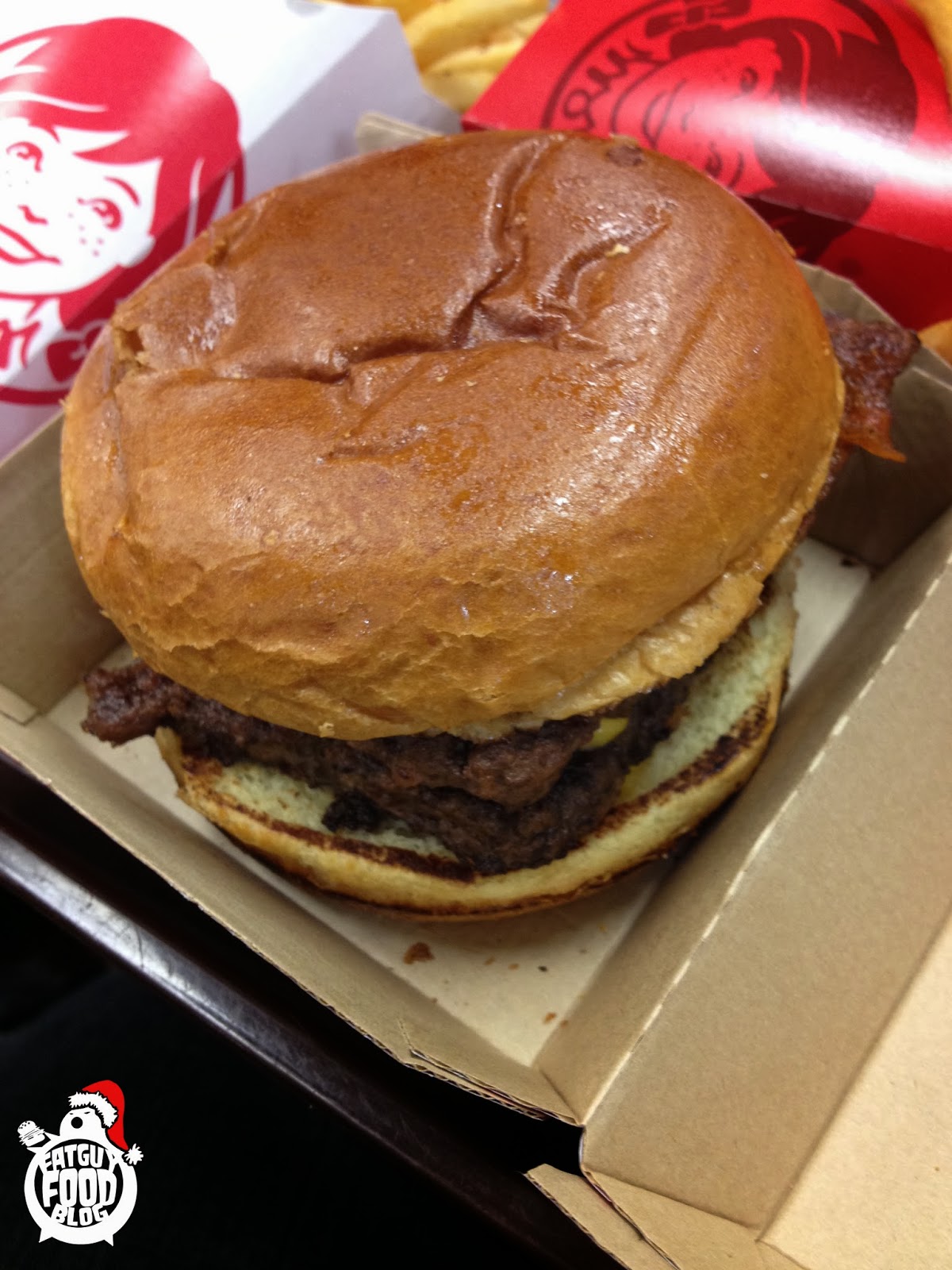 FATGUYFOODBLOG Wendy's Bacon Portabella Melt on Brioche