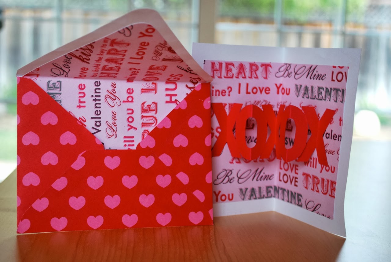 Reinventing Nadine: Valentine's Day Handmade Popup Card
