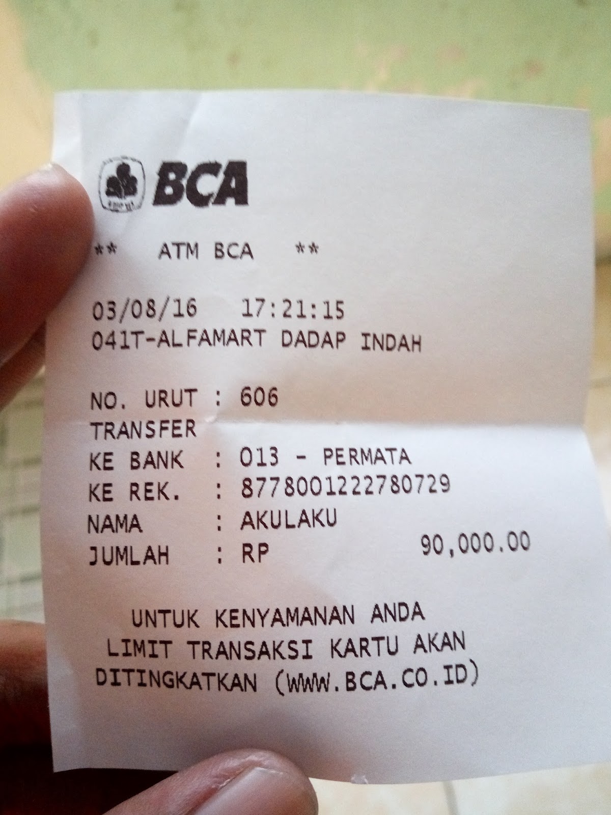 Pengalaman Belanja di Akulaku Faezya Blog Akulaku memberikan tenggang waktu selama 24 jam kepada kita untuk mentransfer uang muka tersebut Karena gue memilih metode pembayaran melalui ATM Bank