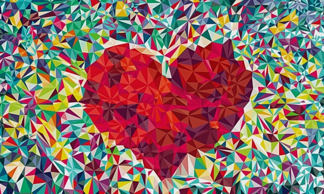 абстракция. 95 месяцев любви. Meet love. абстрактные рисунки. Two of hearts that beats as one.