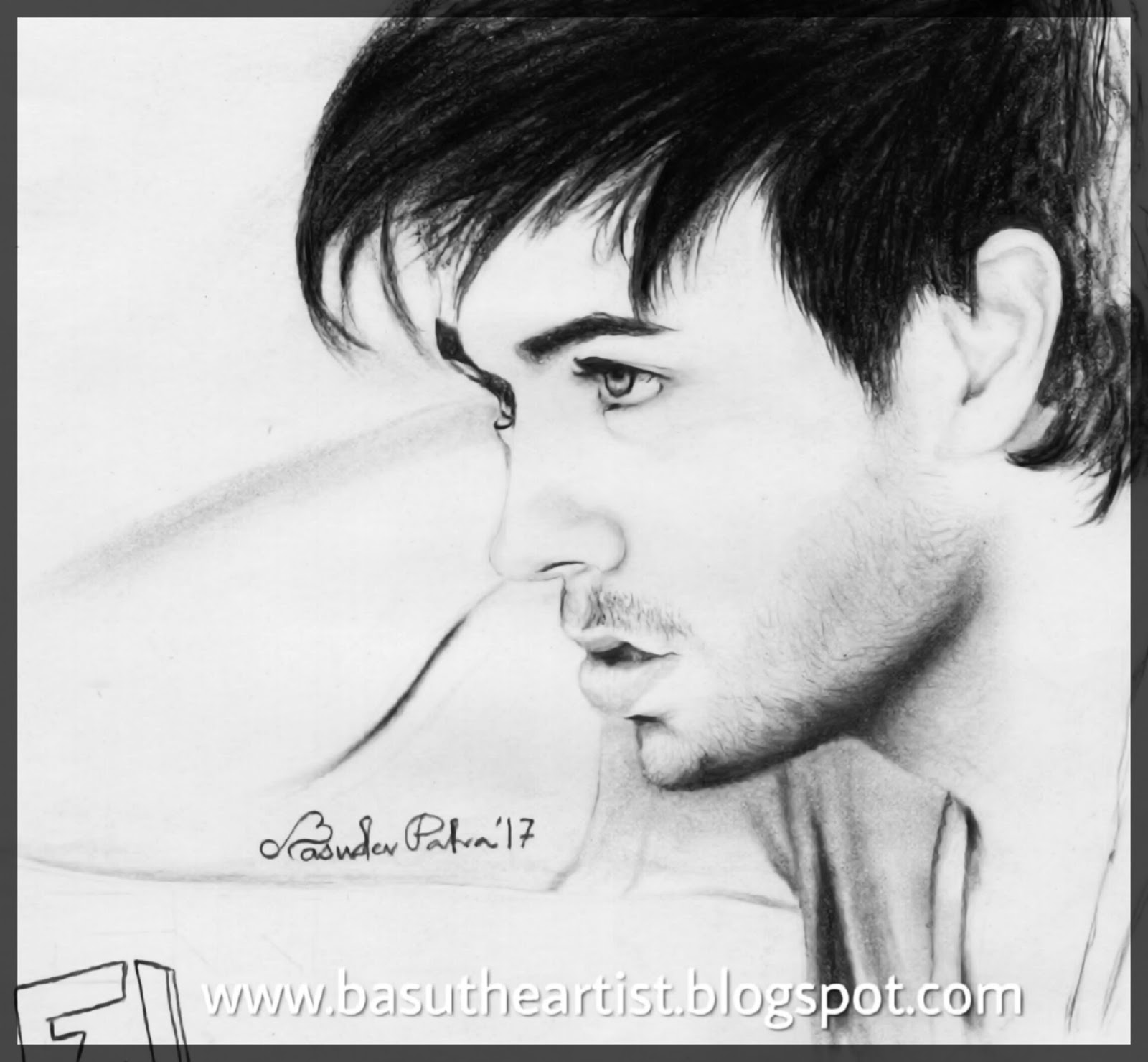 Learn How to Draw Enrique Iglesias Singers Step by Step  Drawing  Tutorials